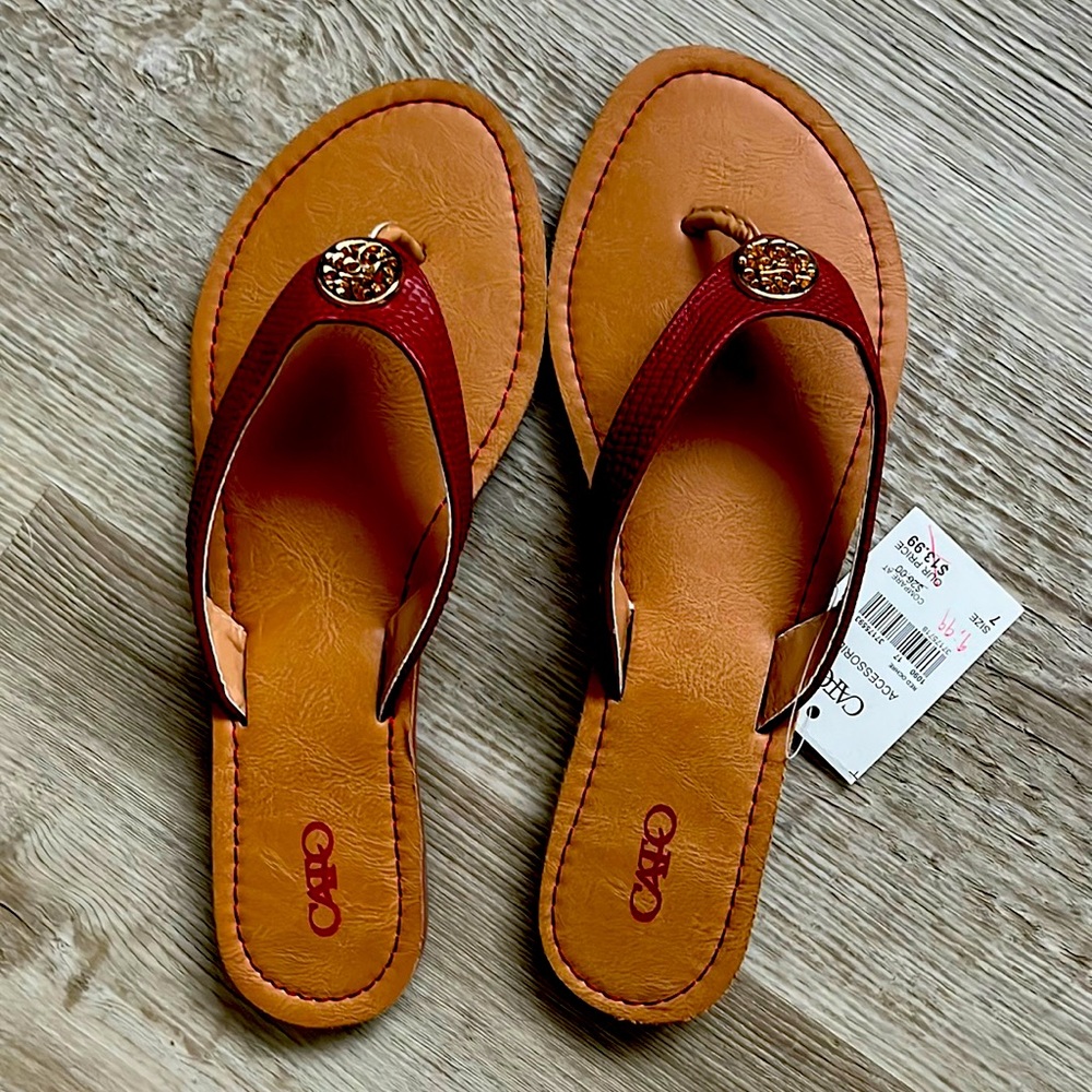 Rust orange Cato sandal